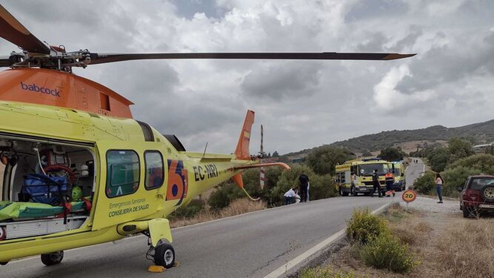 Dispositivo movilizado en el accidente.
