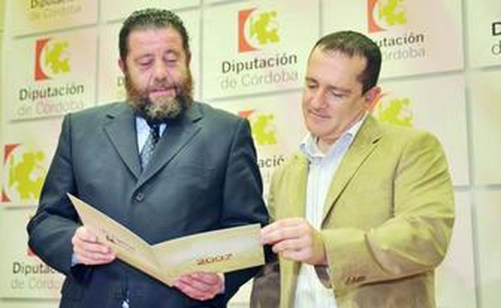 Antonio Sánchez Villaverde junto con el gerente de Eprinsa, Miguel Ángel Muñoz