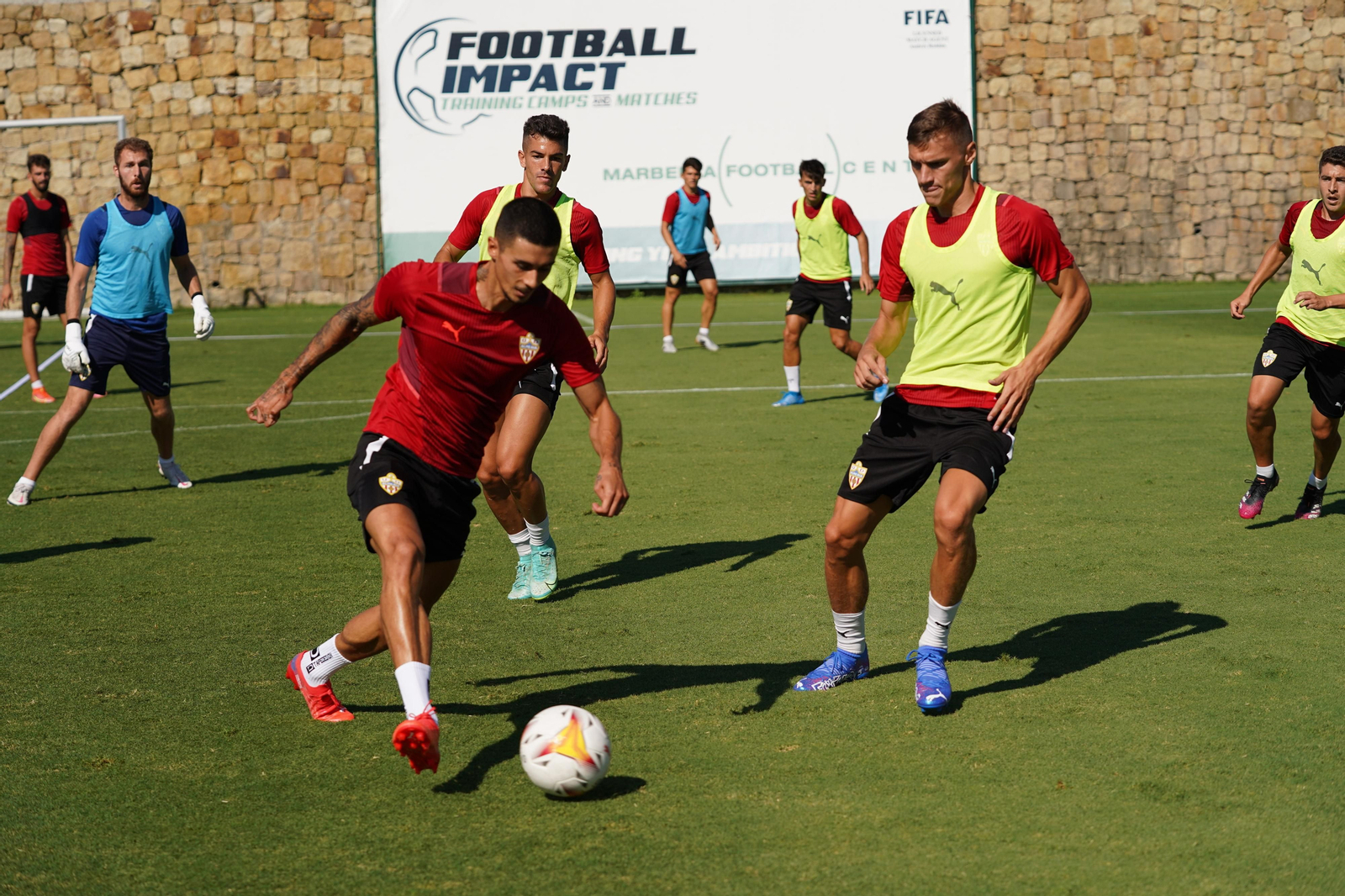 Entrenamiento del Almería, jueves 5