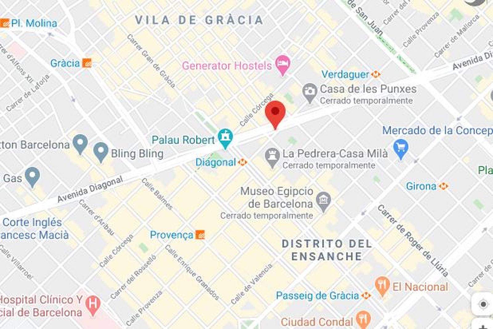 Ubicación del último de los asesinatos