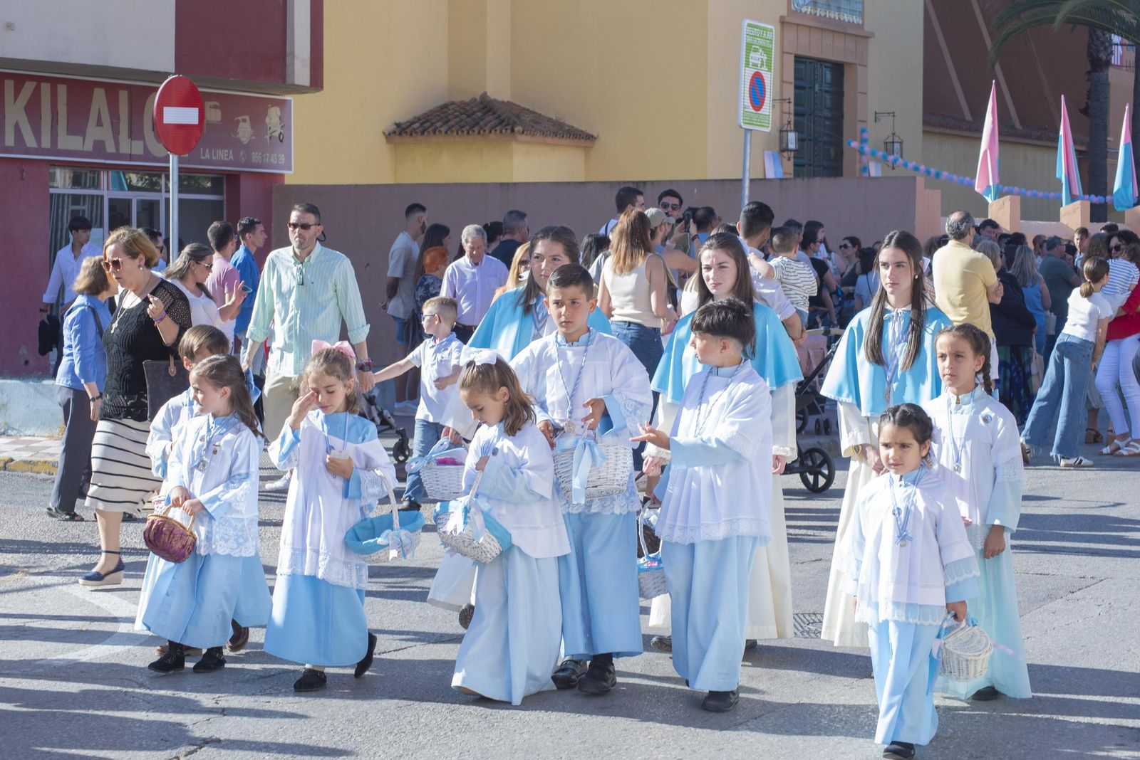 Las fotos de la procesión de María Auxiliadora en La Línea