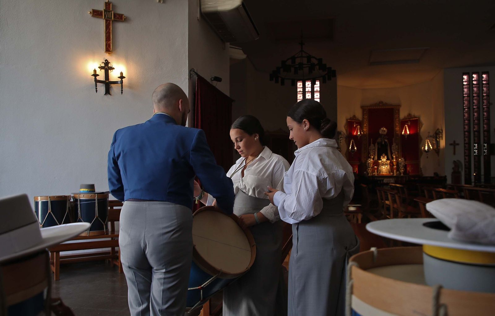 El comienzo de la peregrinación de la Hermandad del Rocío de Algeciras, en imágenes