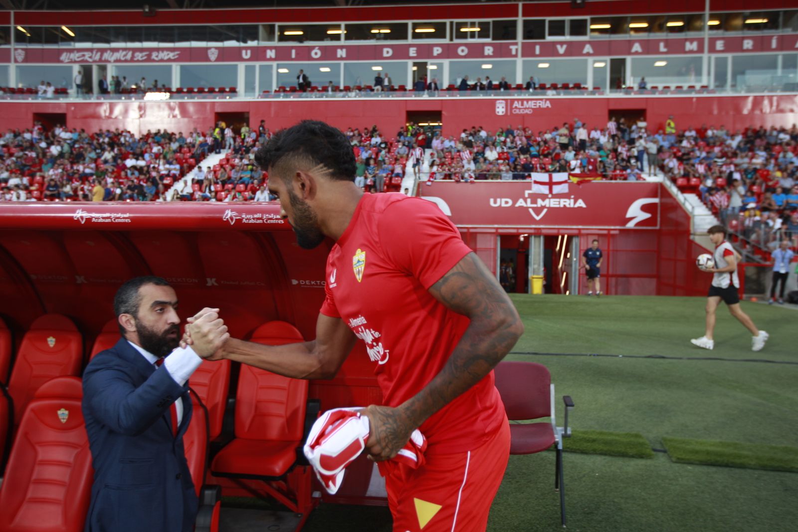 Imágenes del partido de fútbol U.D. Almería-Girona F.C.