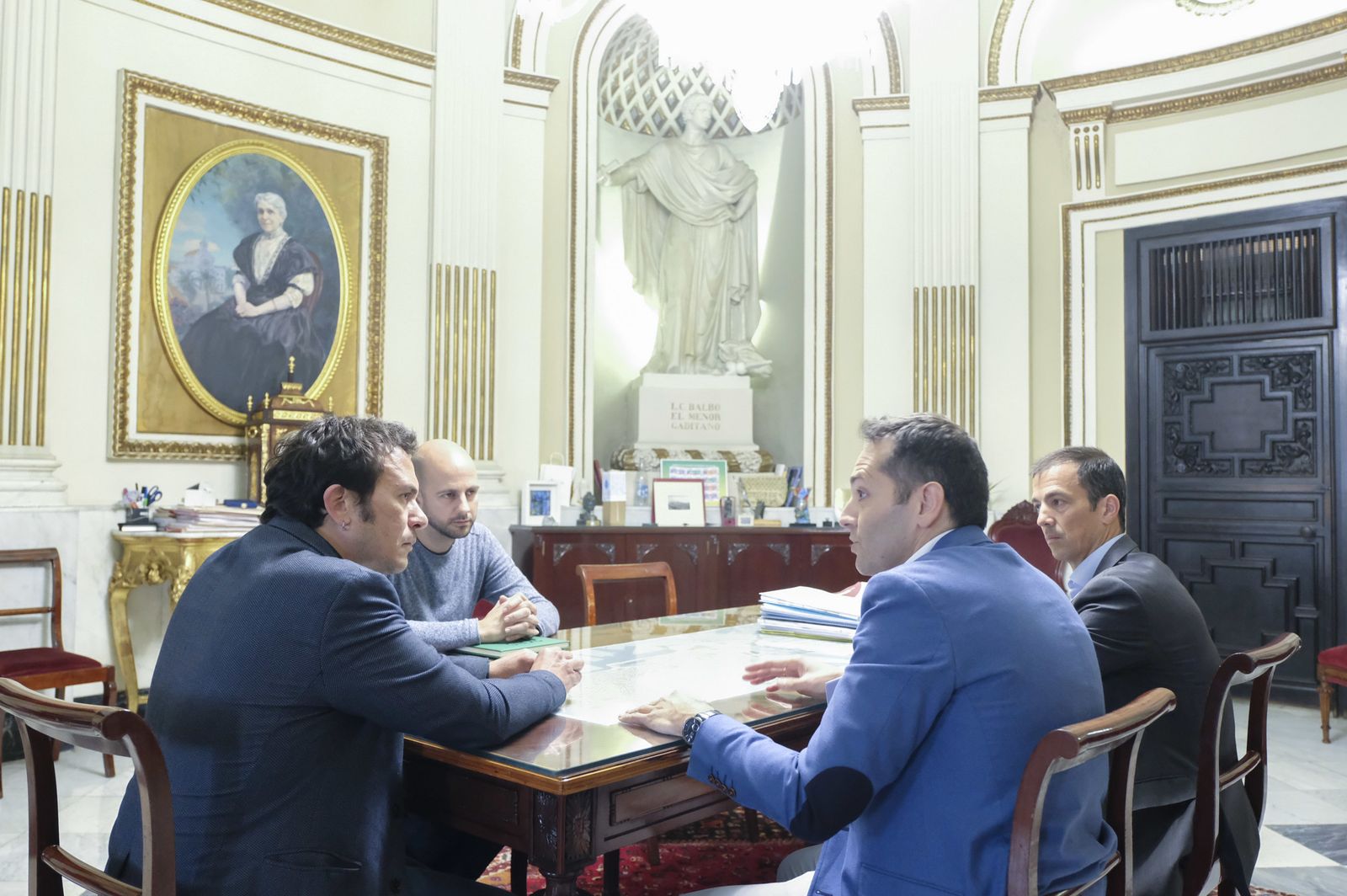 Una imagen de la reunión.