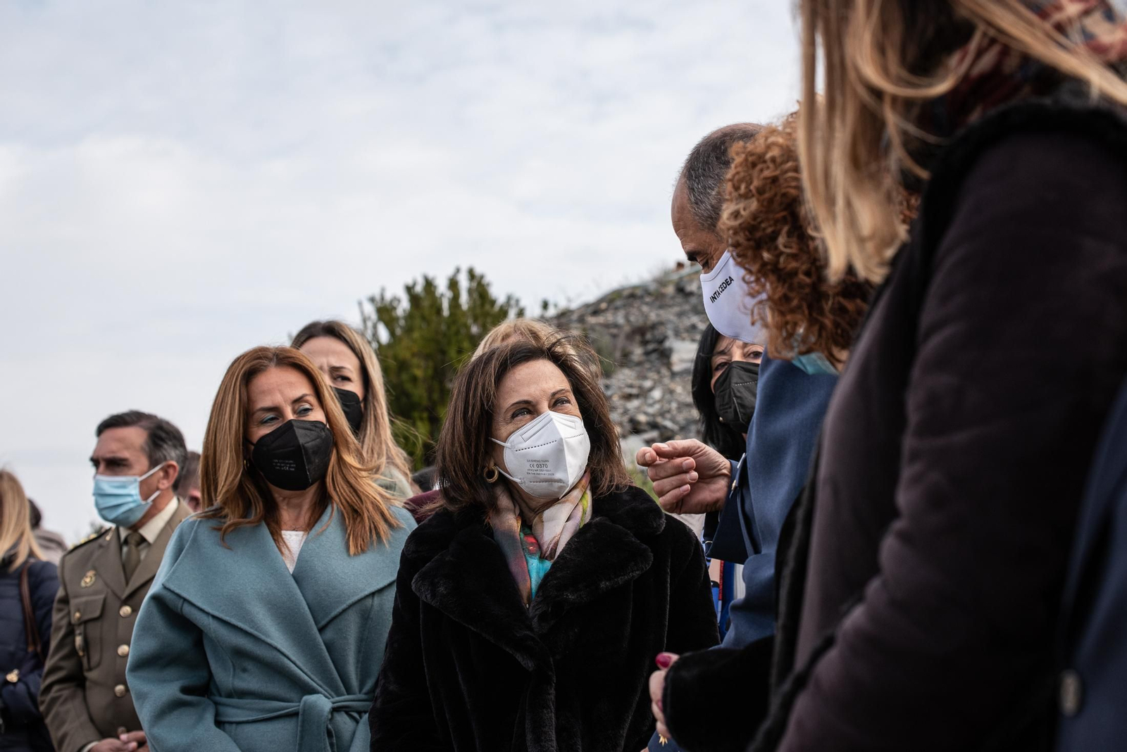 Imágenes de la visita de la Ministra de Defensa Margarita Robles a las instalaciones del INTA