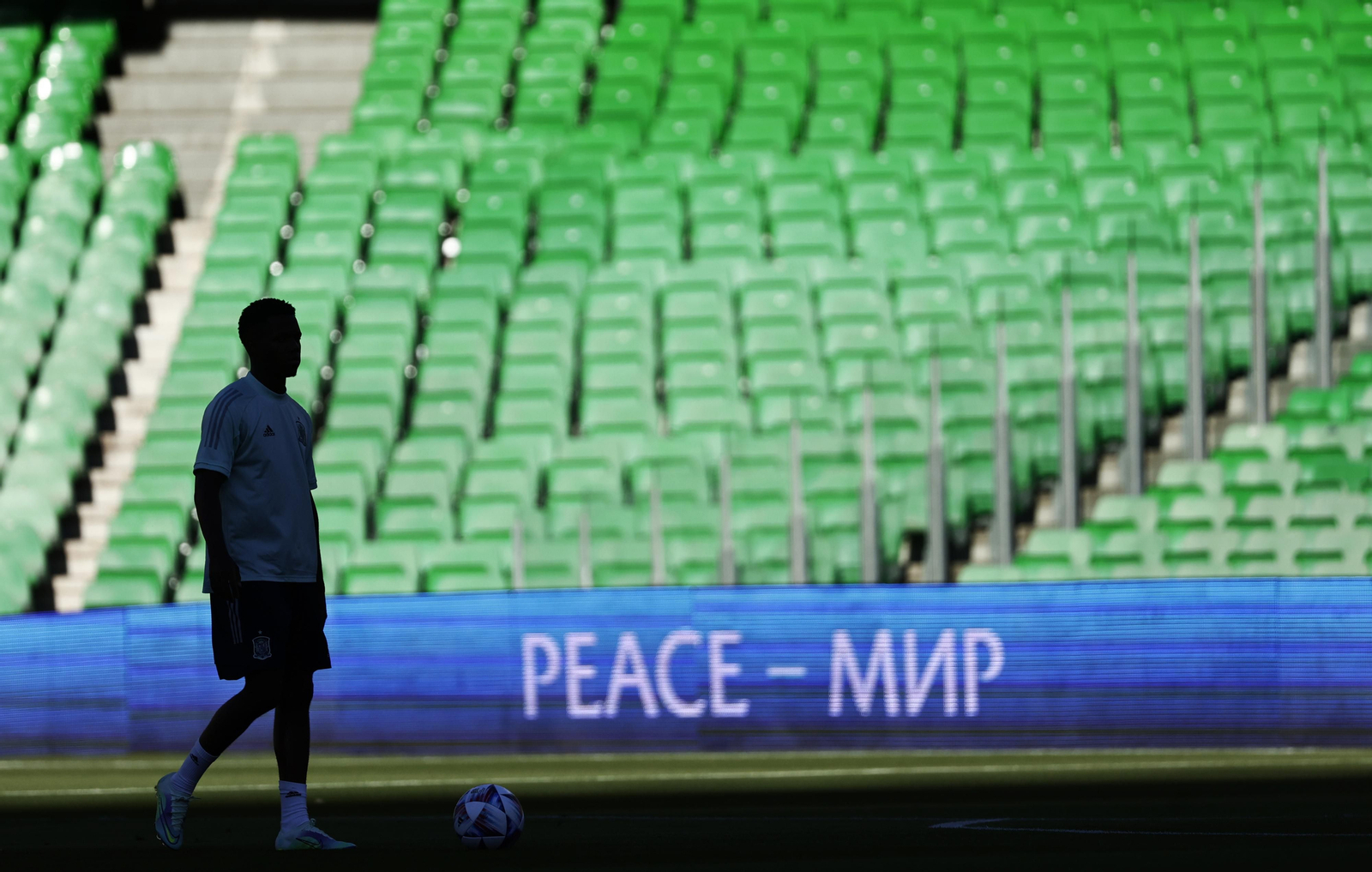 Las imágenes de la selección española en Sevilla