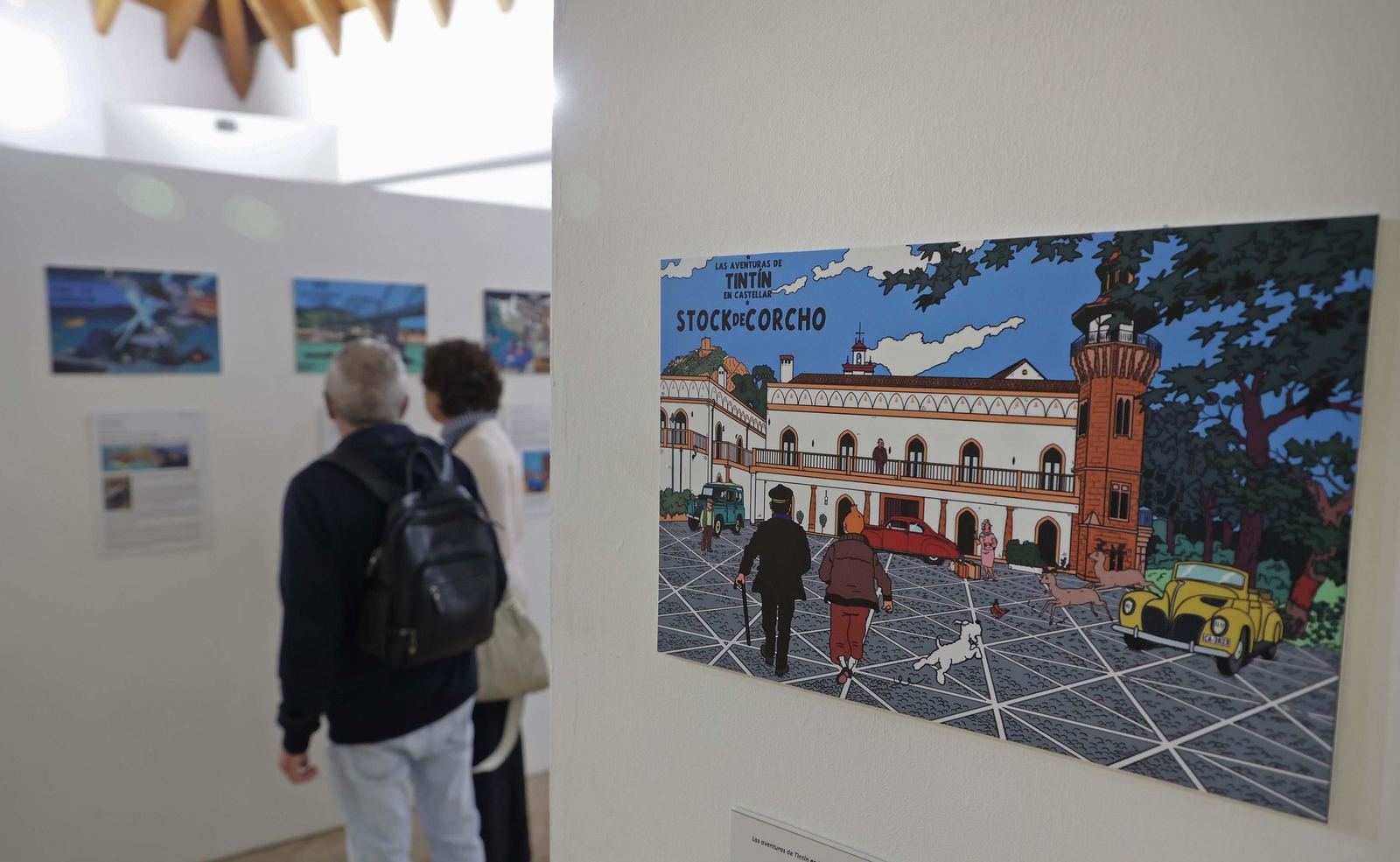 Fotos de la exposición Tintín en el Campo de Gibraltar