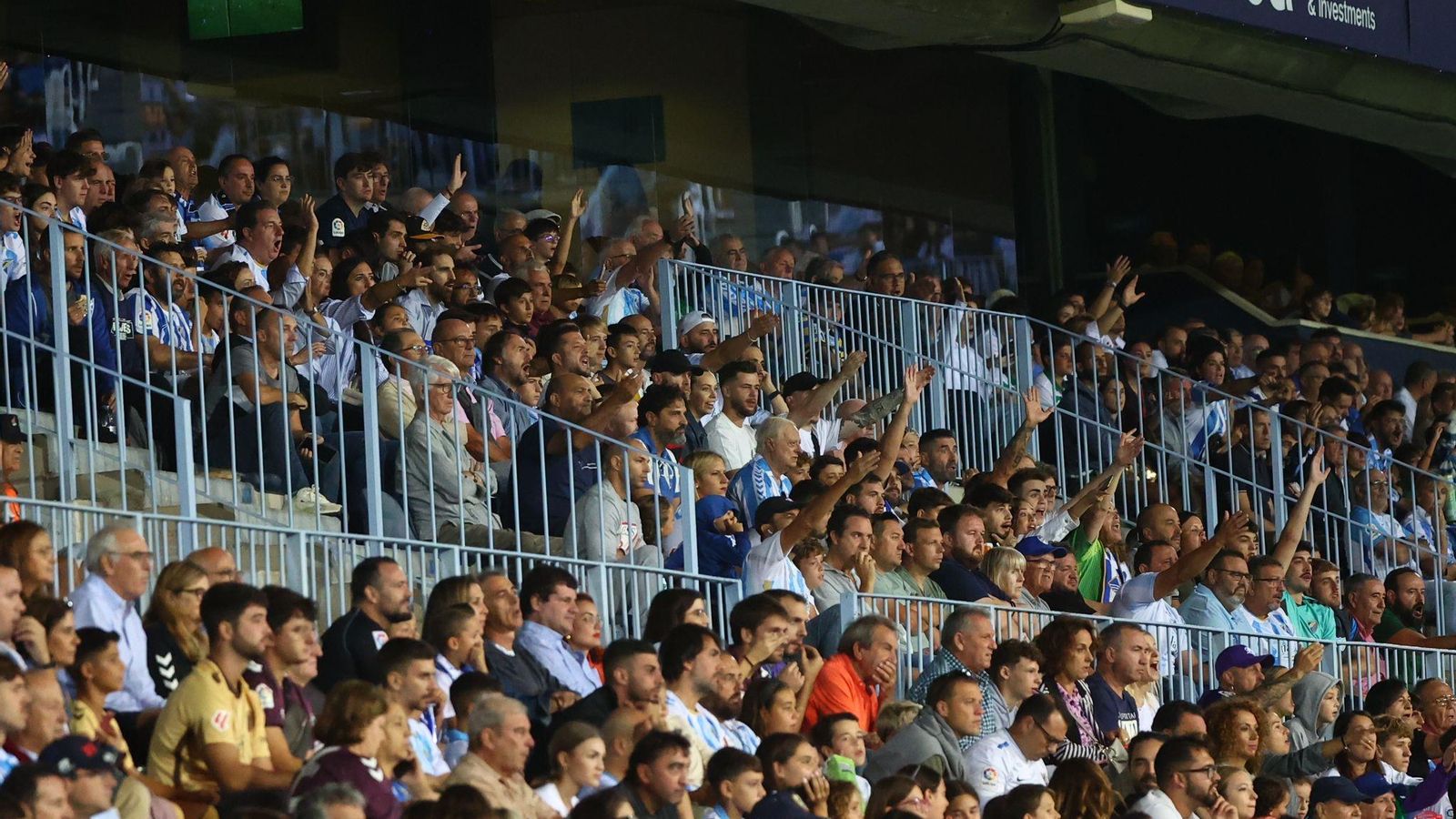 El Málaga CF - Elche, en fotos