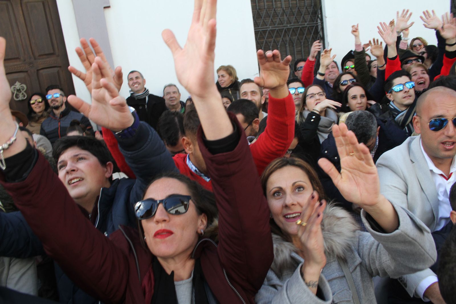 Imágenes de las tiradas en honor a San Antonio Abad en Trigueros