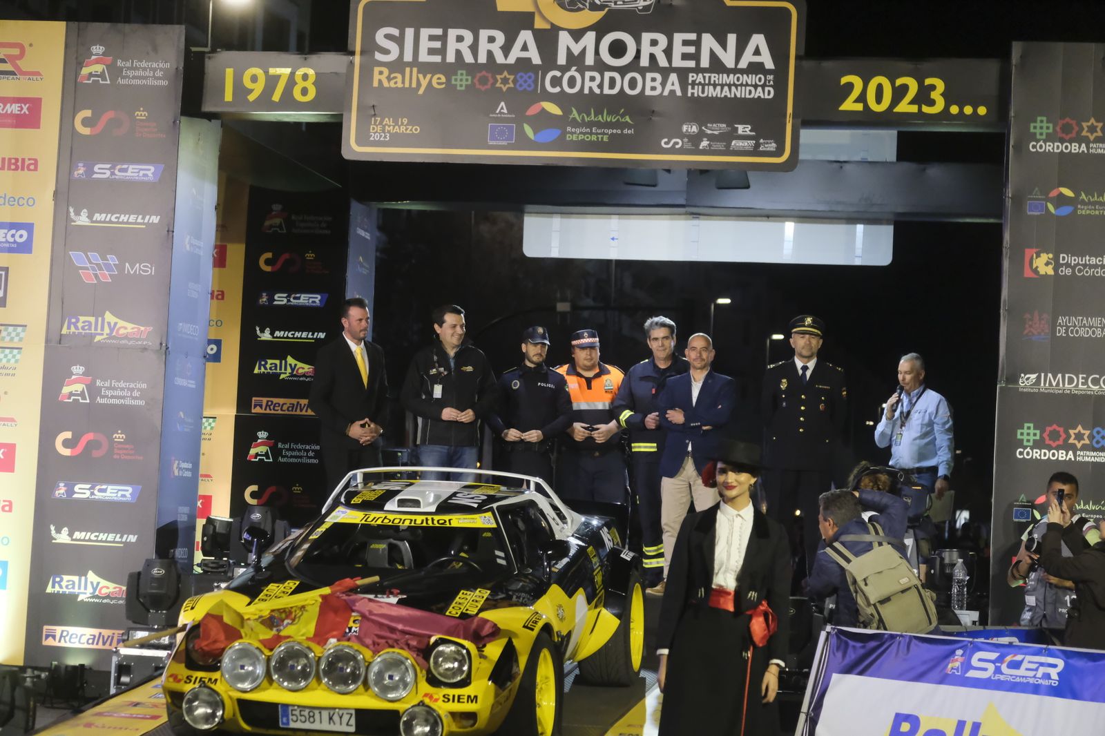 Así ha sido la ceremonia de salida del Rallye Sierra Morena 2023