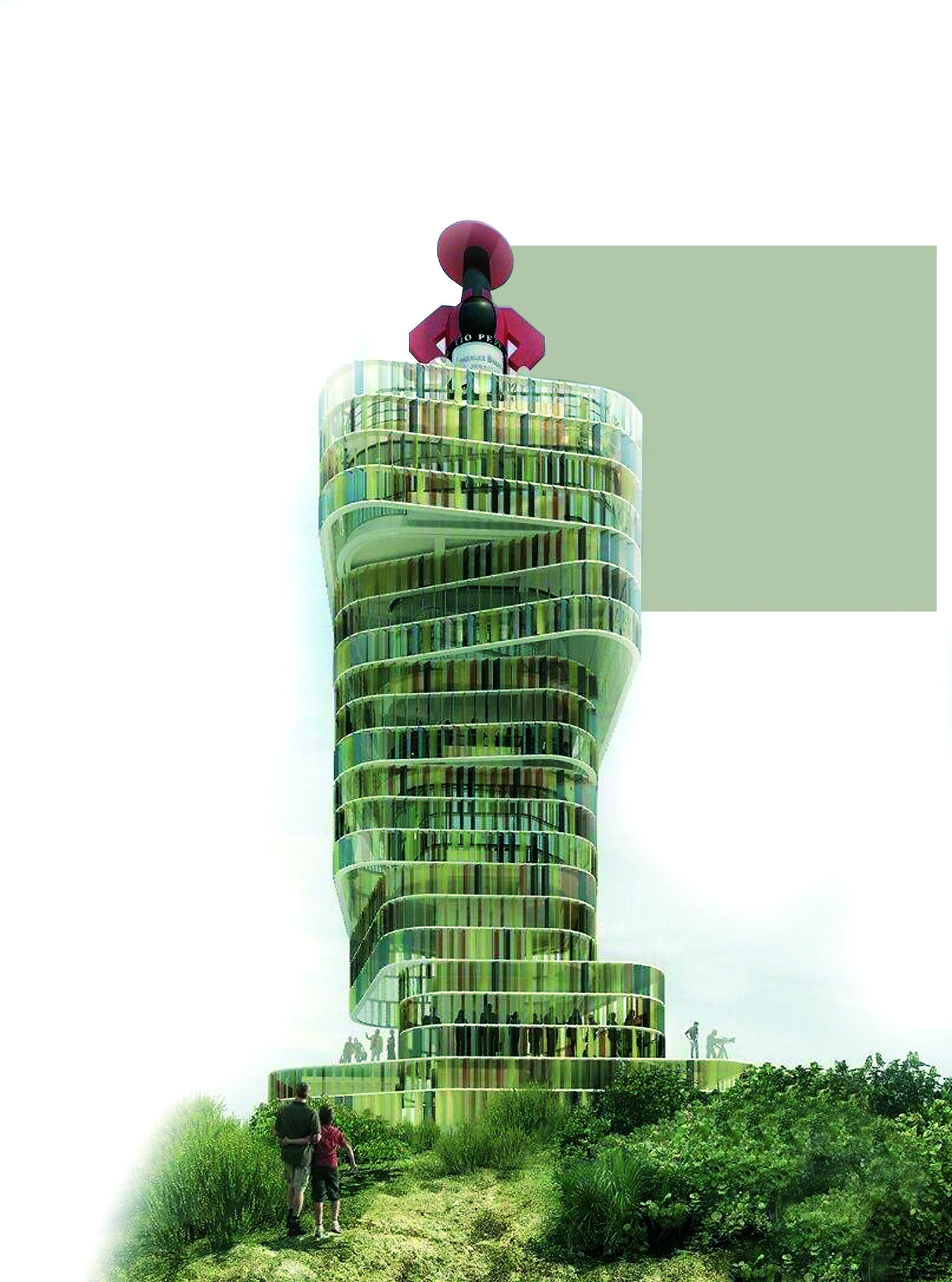 Aspecto que presentará la Torre Tío Pepe una vez remodelada.