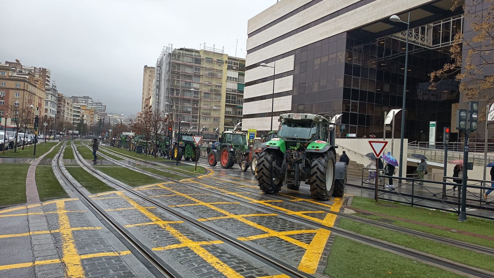 El último tractor a la altura de Caleta
