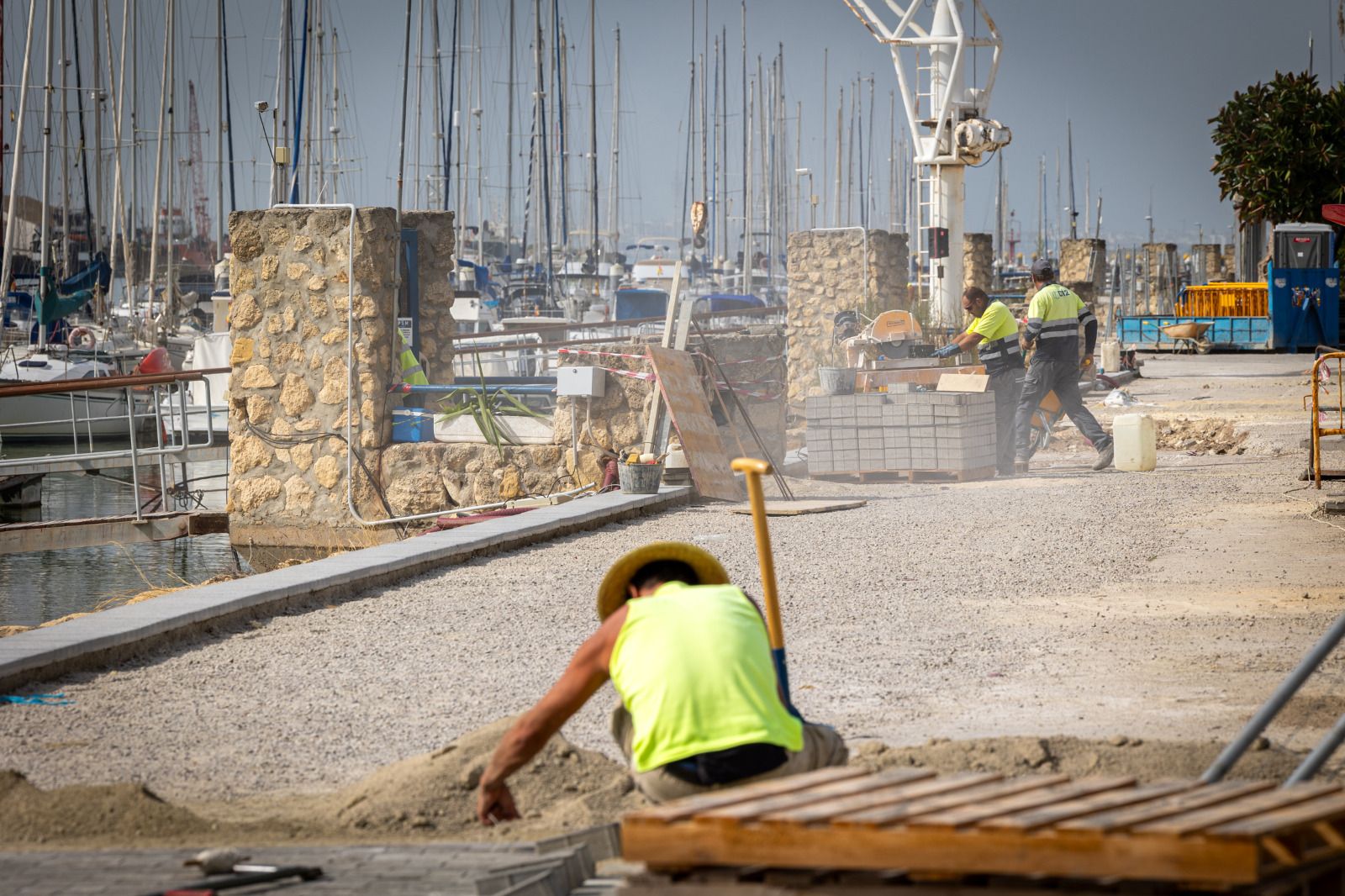 Las obras del paseo fluvial portuense, en imágenes