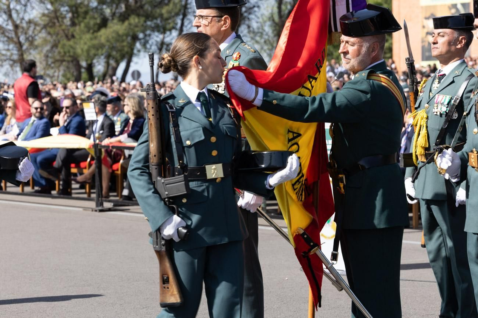 Acto de jura de bandera de la 130ª promoción de guardias civiles de la Academia de Baeza