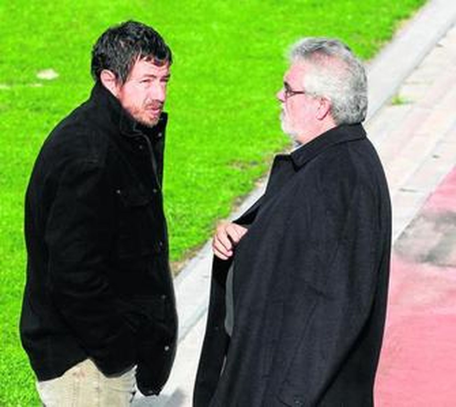 Conversación entre Alessandro Gaucci (i) y Florentino Manzano cuando mantenían una buena relación.