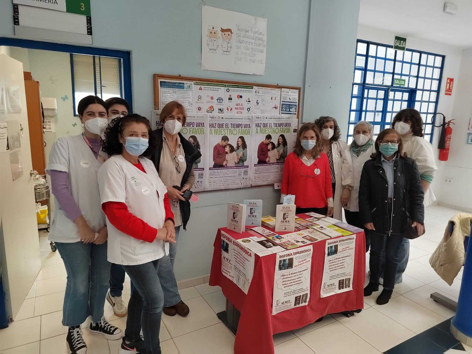 Jornada informativa de AESDE en el centro de salud Pinillo Chico.