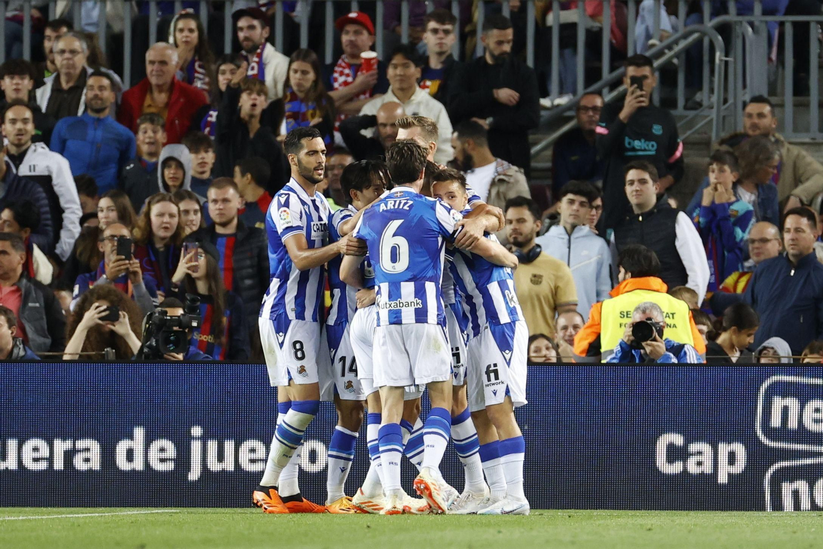 Las fotos de la fiesta del campeón Barcelona con derrota ante la Real