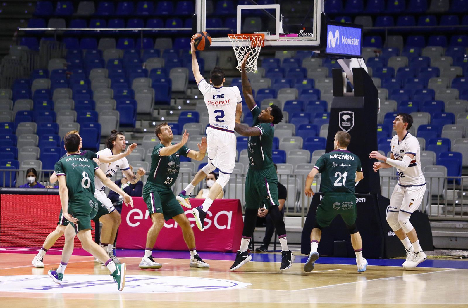 El Unicaja-Obradoiro, en fotos