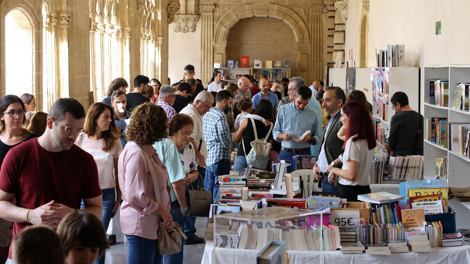 Imagen de la pasada edición de la Feria del Libro de Jerez.