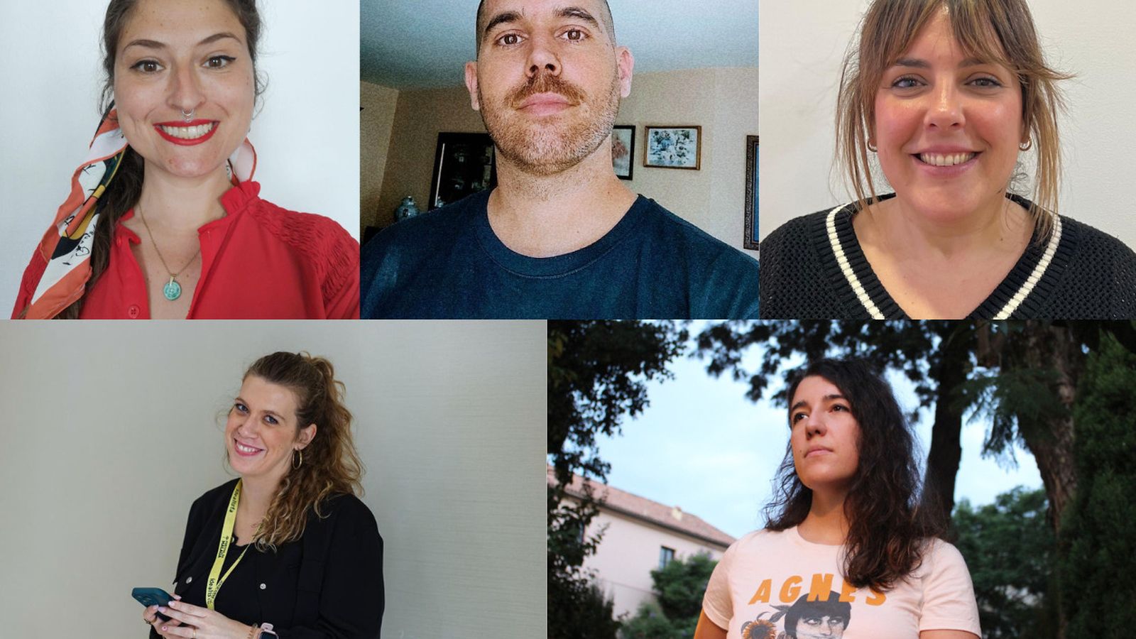 De izquierda a derecha: Laura Rueda, Antonio Rodríguez, Claudia Benítez, Cristina Ferrández y Marina Benítez