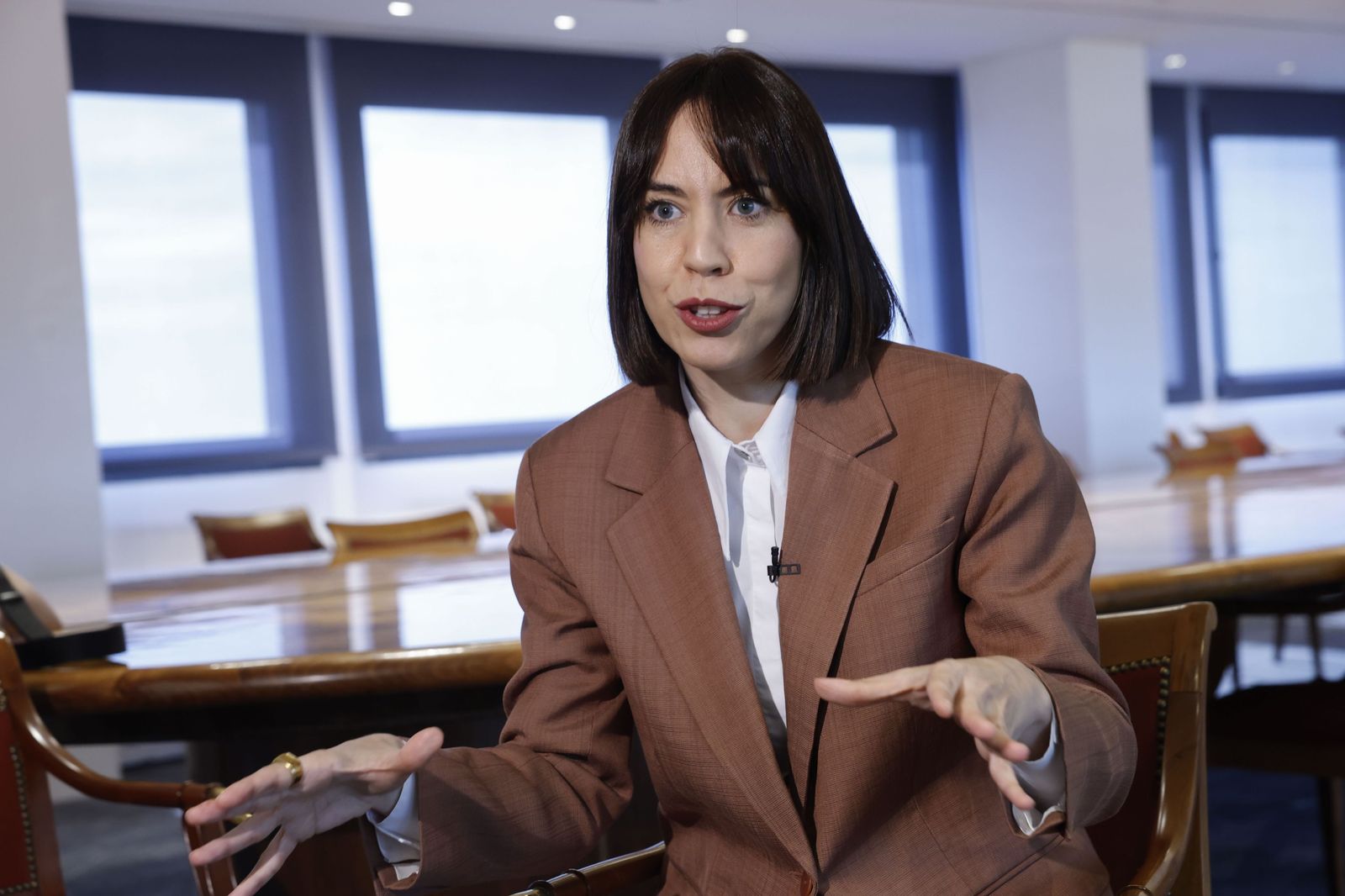 La ministra de Ciencia y Universidades, Diana Morant, en una entrevista con Efe.