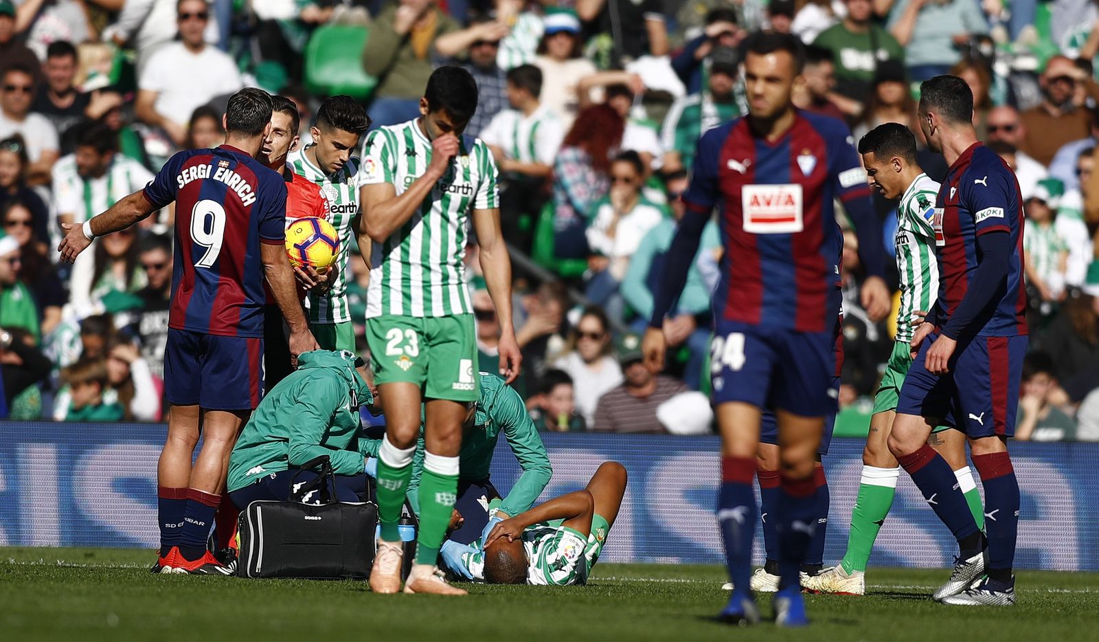 Un momento del Betis-Eibar