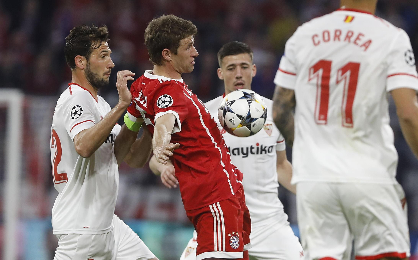 El Bayern Múnich-Sevilla FC, en imágenes