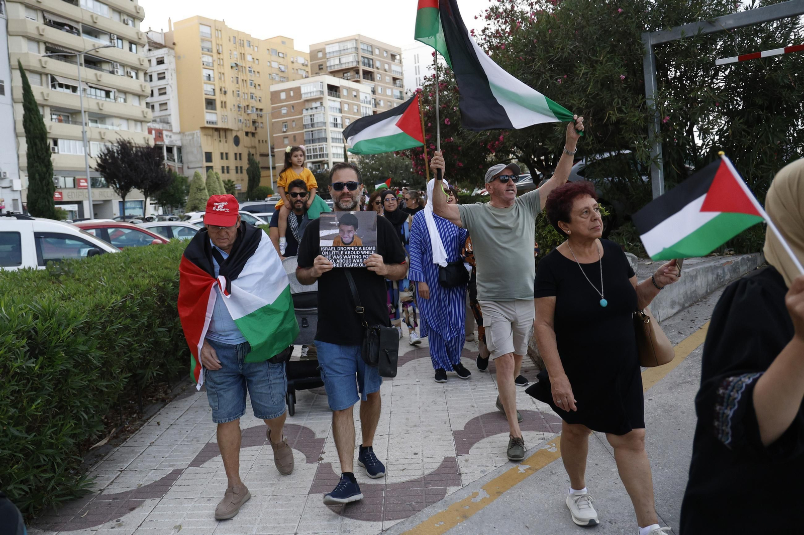 Las fotos de la marcha de apoyo a Palestina en Algeciras
