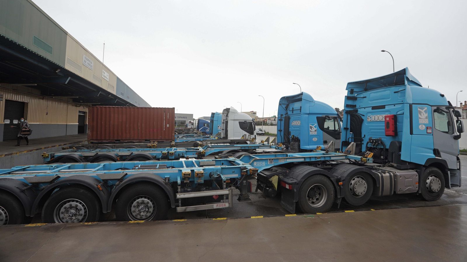 El paro de camioneros en Algeciras.