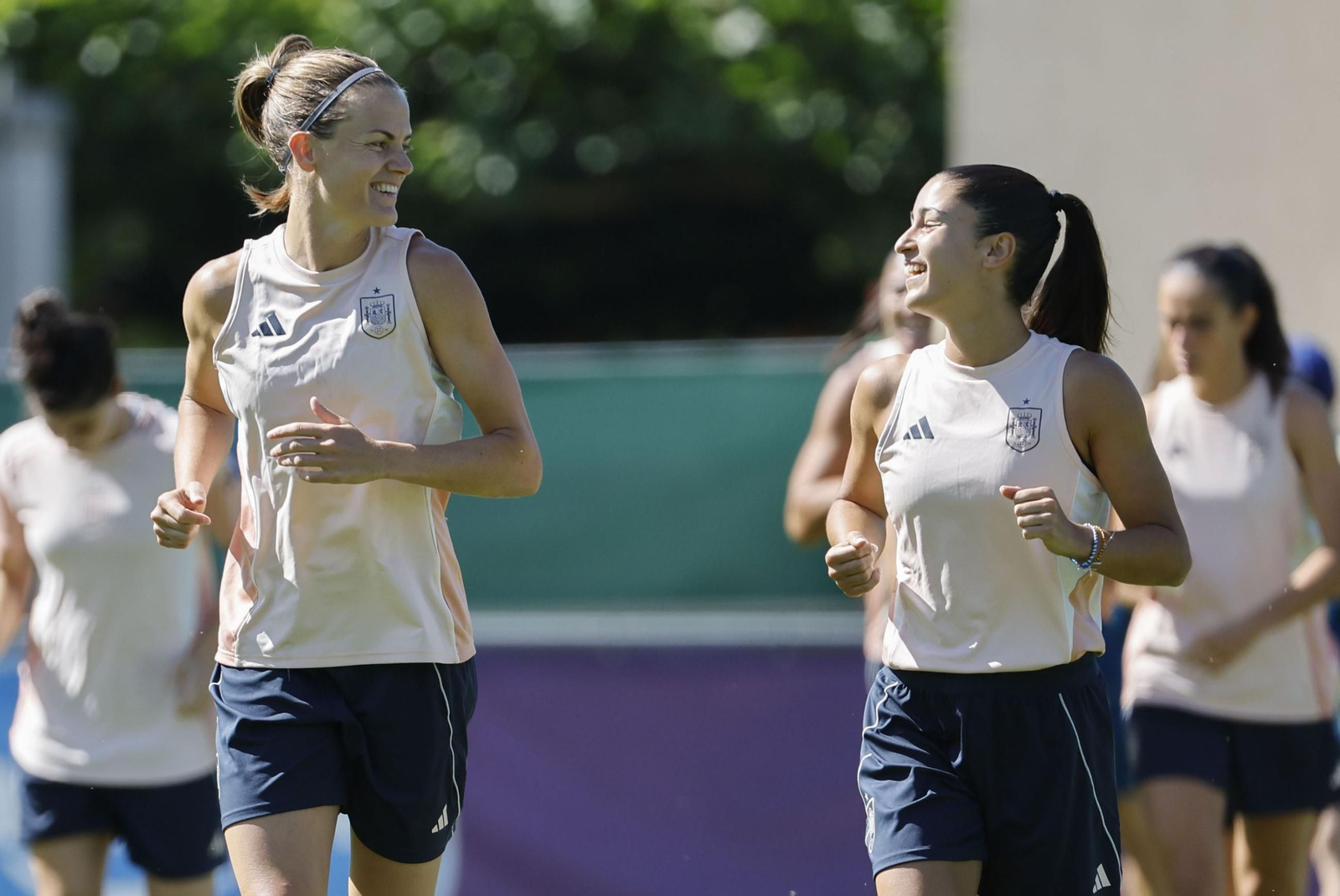 Las fotos de España antes de enfrentarse a Suiza en la Eurocopa femenina