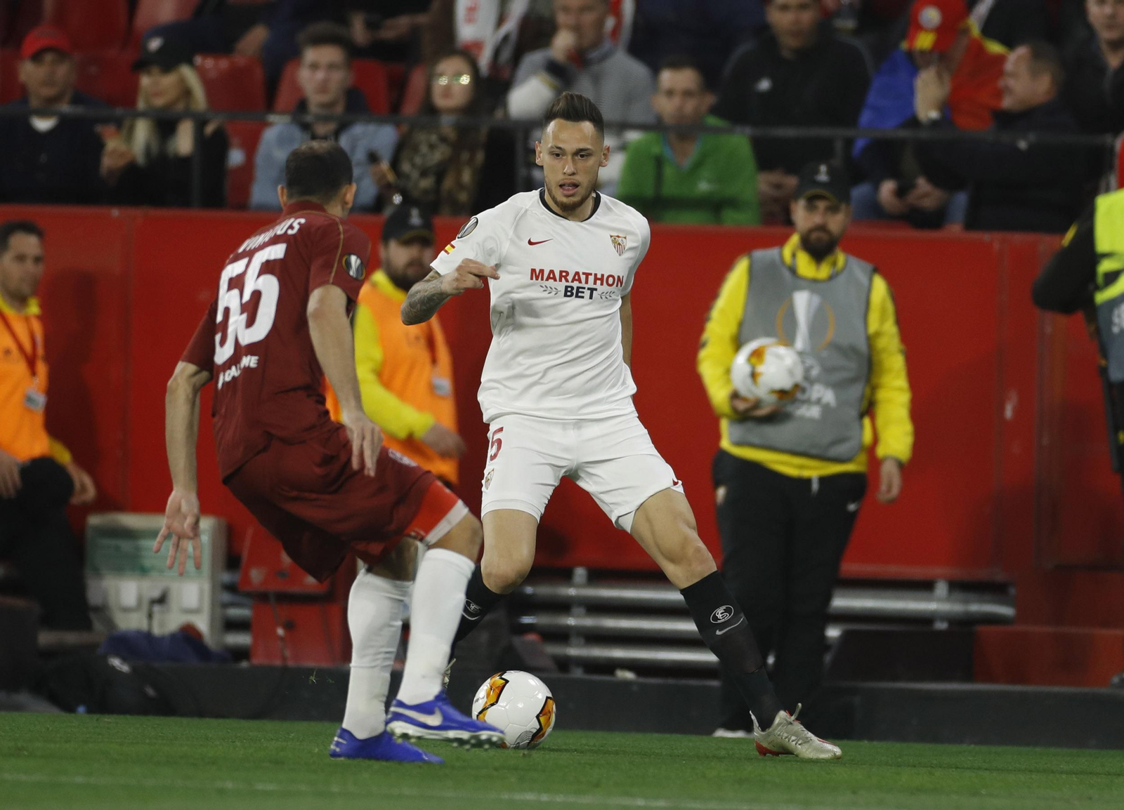 Las imágenes del Sevilla FC- CFR Cluj