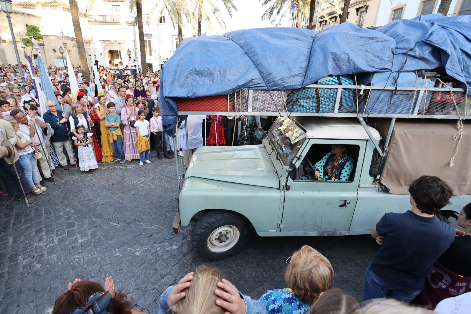 Llegada de la Hermandad del Rocío de Jerez a Santo Domingo