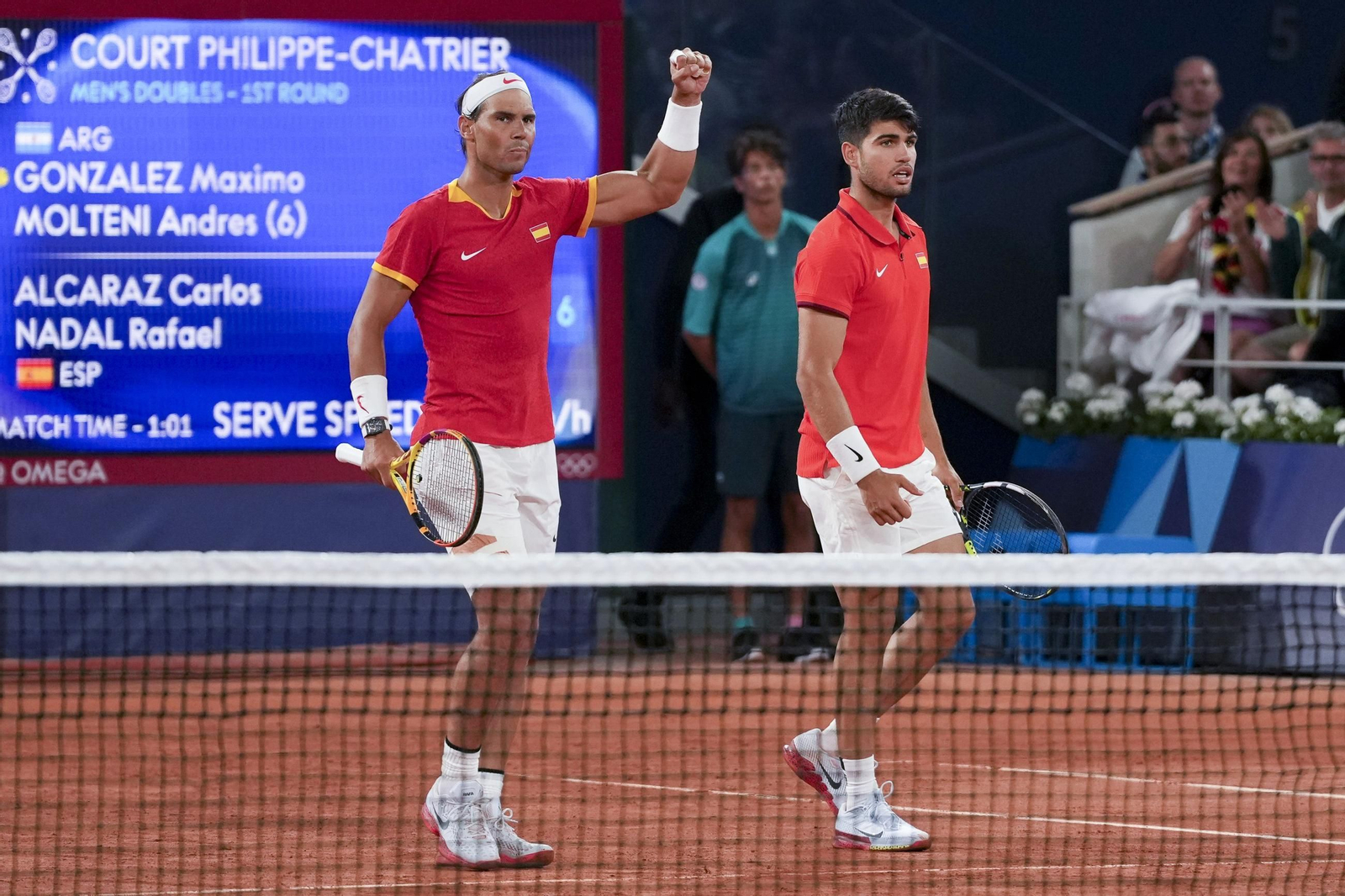 Las mejores fotos del estreno de Alcaraz y Nadal como pareja de dobles en los Juegos Olímpicos de París