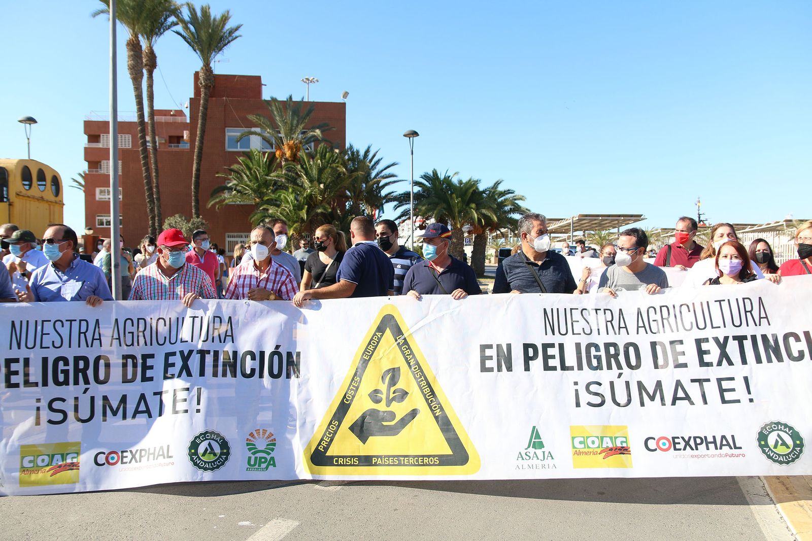 A Planas se le acumulan las protestas, en la imagen la del pasado viernes en Almería