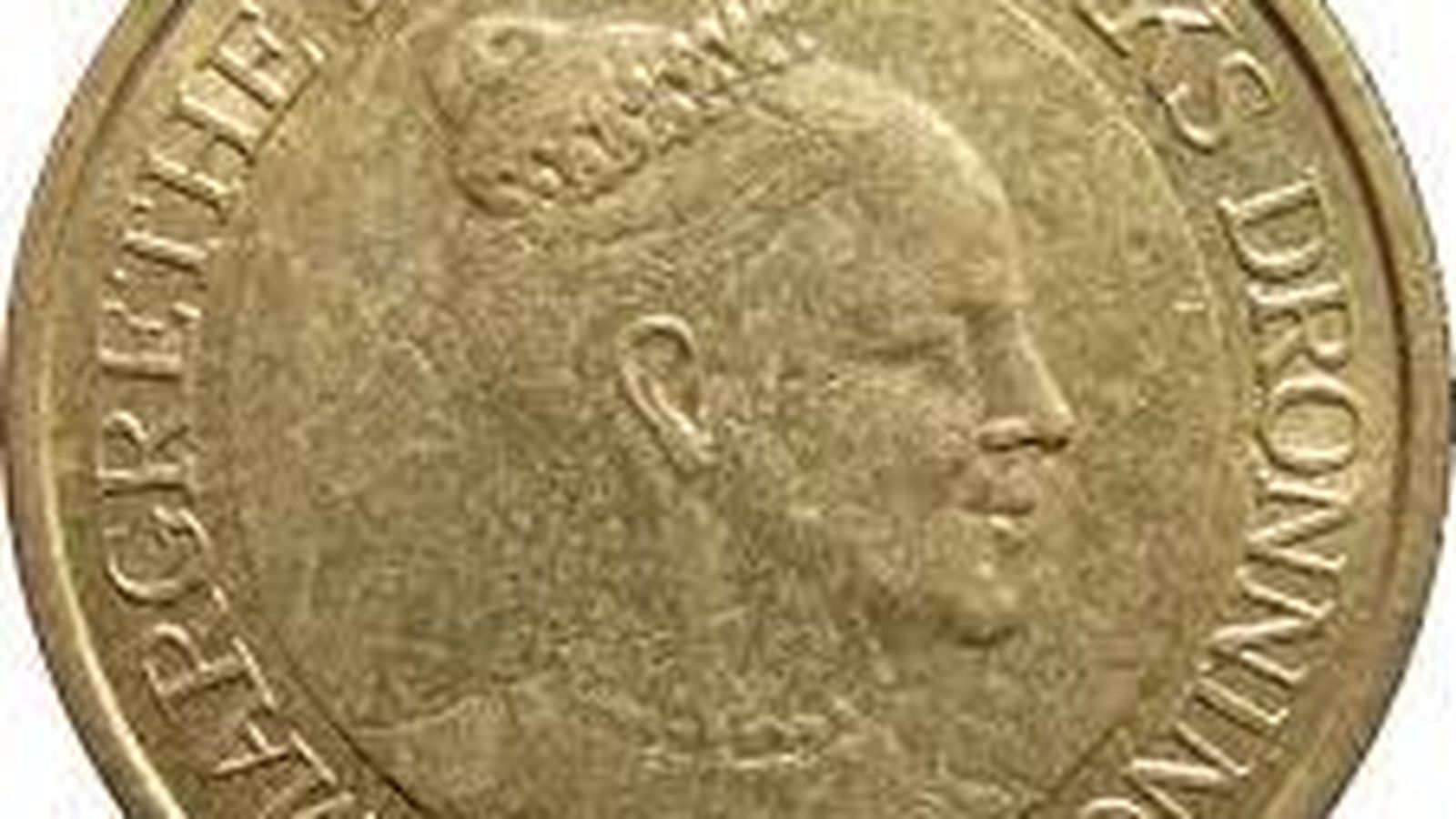 Moneda actual danesa con la reina Margarita