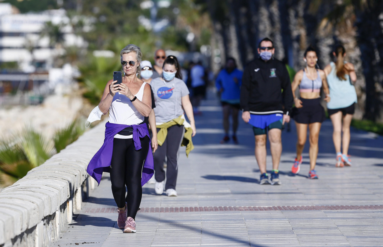Los deportistas toman las calles, en fotos