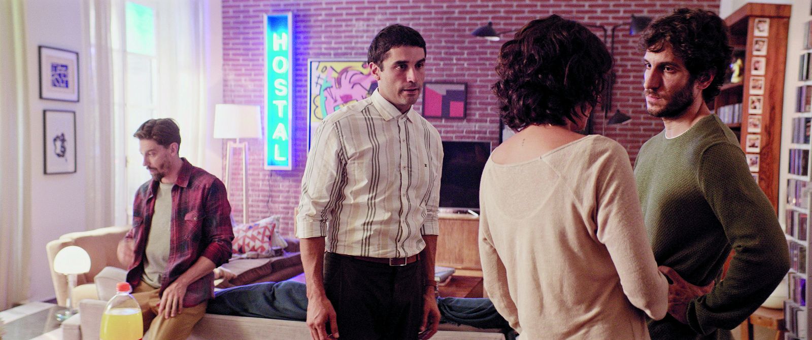 Adrián Lastra, Álex García, Belén Cuesta y Quim Gutiérrez en una imagen de 'Litus'.