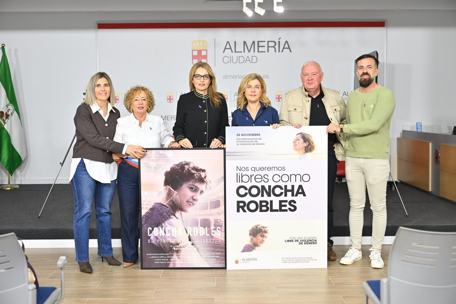 Presentación de las actividades con motivo del 25-N contra la violencia de género en Almería.