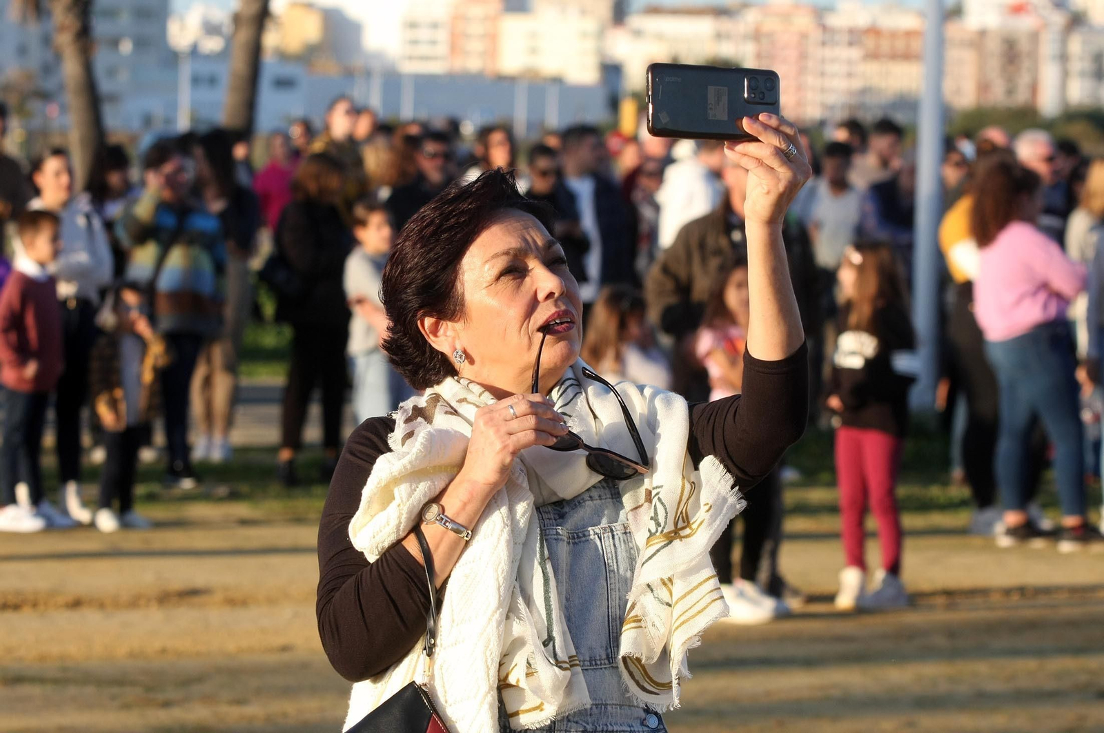 Imágenes del vuelo del globo aeroestático  en Huelva