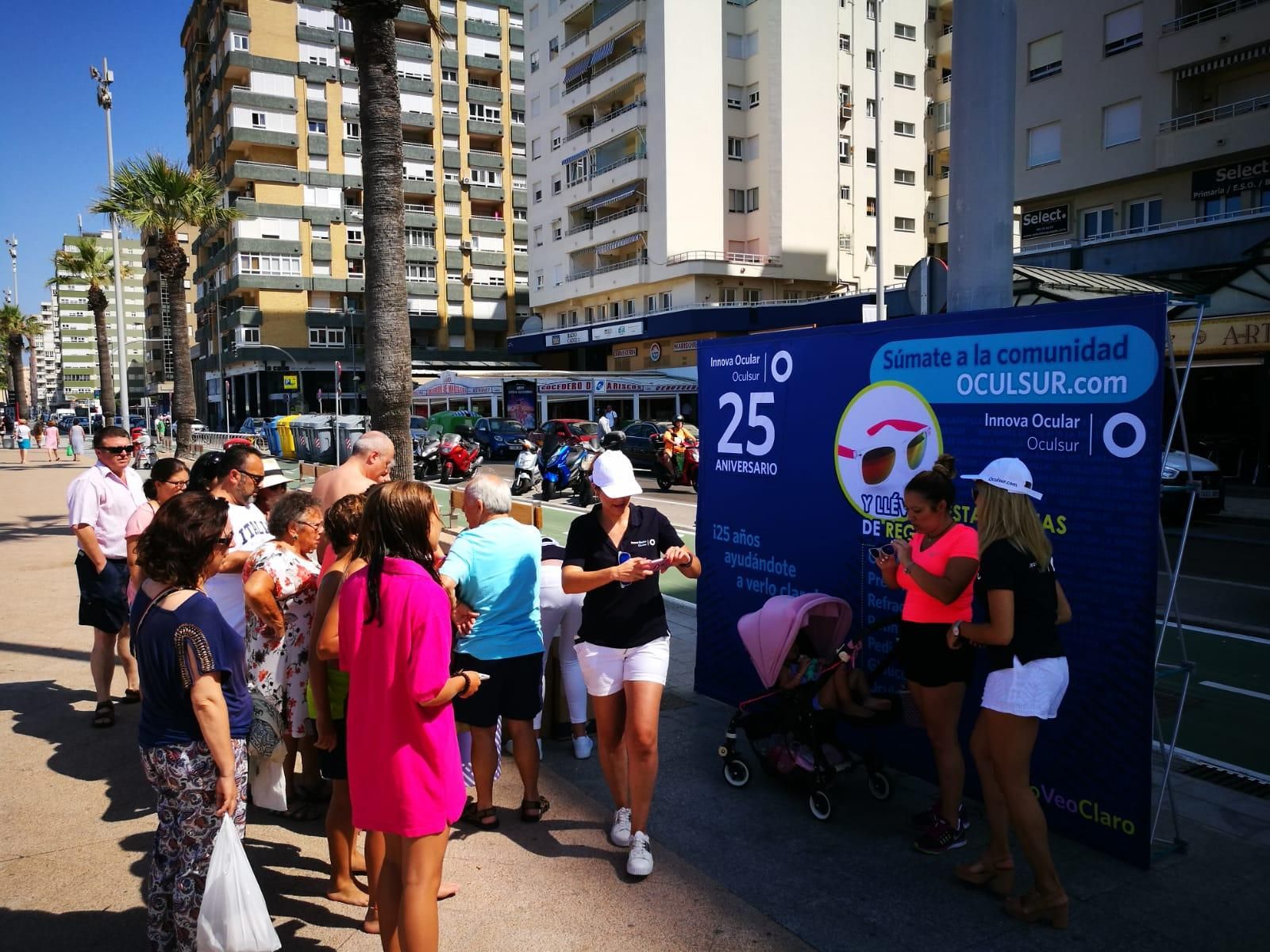 Oculsur lleva a cabo una campaña en Cádiz  para concienciar sobre el cuidado de la vista