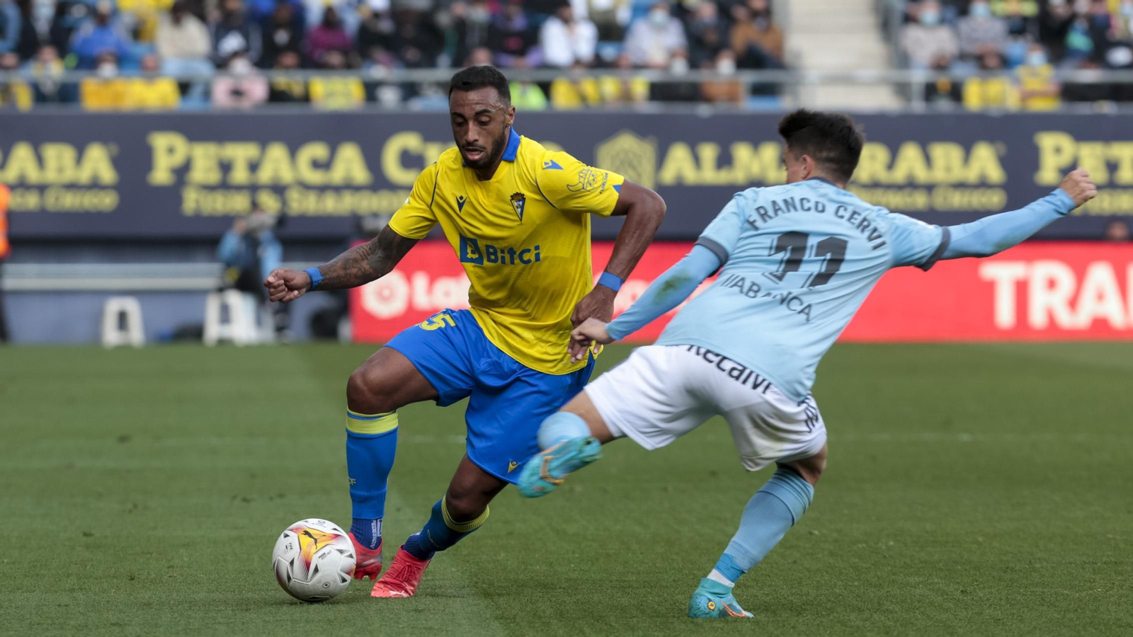 Las imágenes del partido entre el Cádiz y el Celta