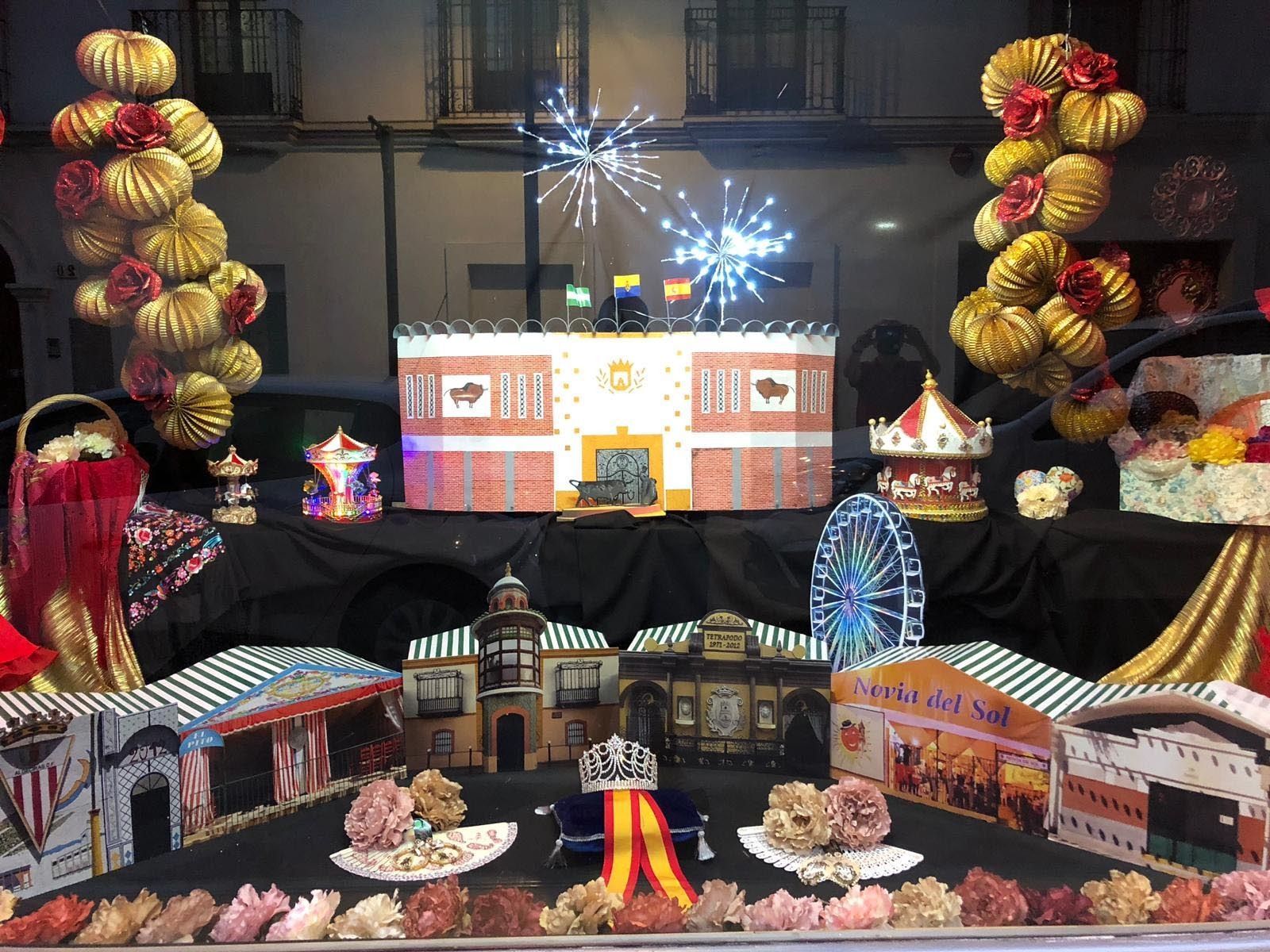 Escaparate de Valentina Mercería, ganadora del primer premio del concurso de escaparates