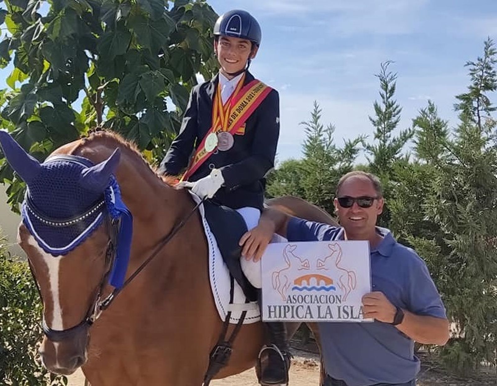 Ignacio Torres Morales, sobre su caballo Bogart.