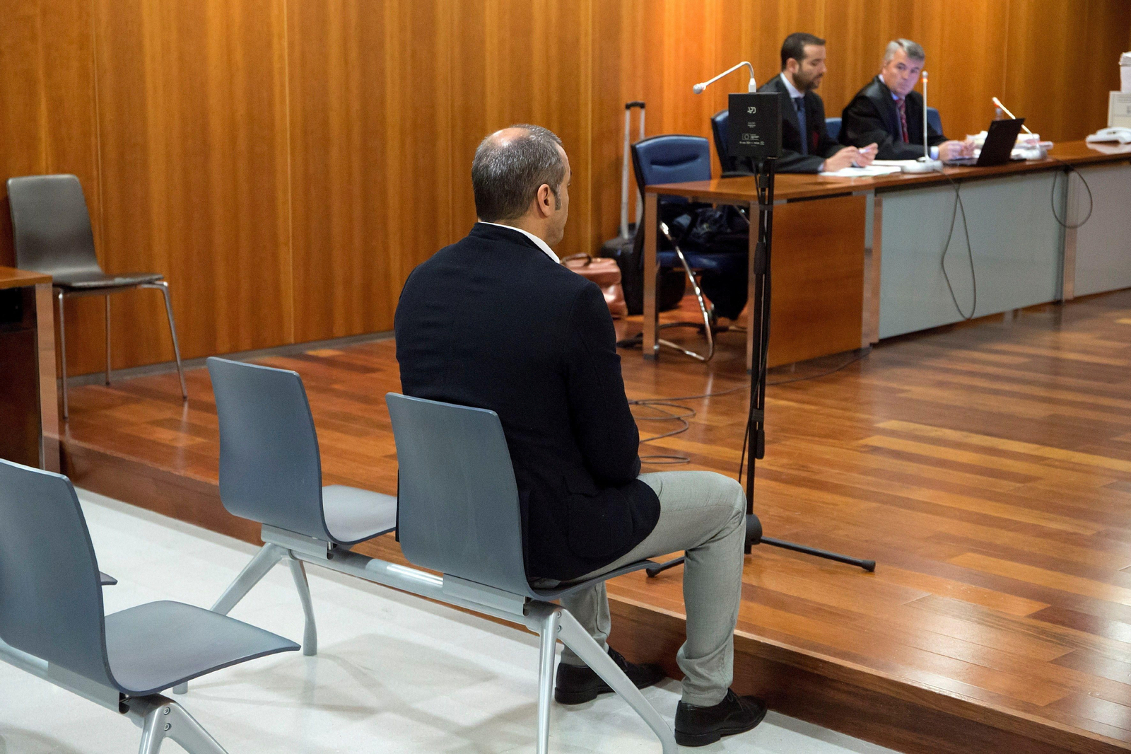 El entrenador acusado, durante la celebración del juicio