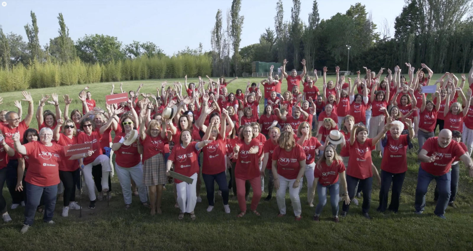 Enfermeras en el vídeo de la campaña.