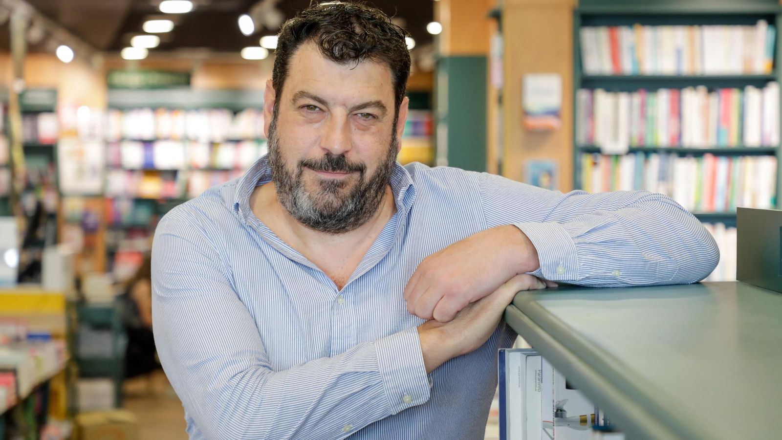 Santiago Díaz, en la Casa del Libro de Sevilla.