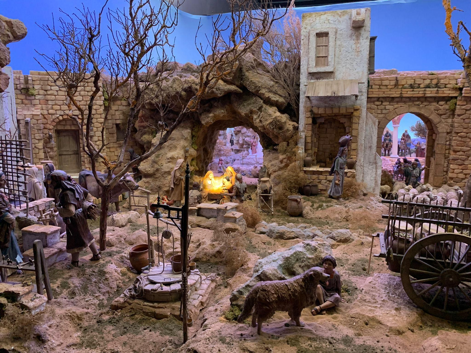 Belén presentado por la Hermandad de la Sangre, que ha ganado el primer premio.