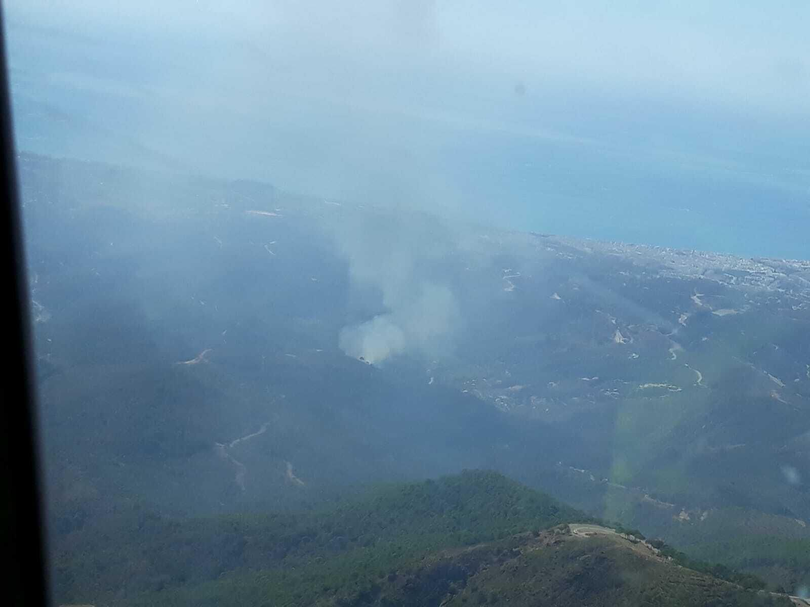 Imagen del paraje captada desde un helicóptero de transporte del dispositivo Imagen del paraje captada desde un helicóptero de transporte del dispositivo