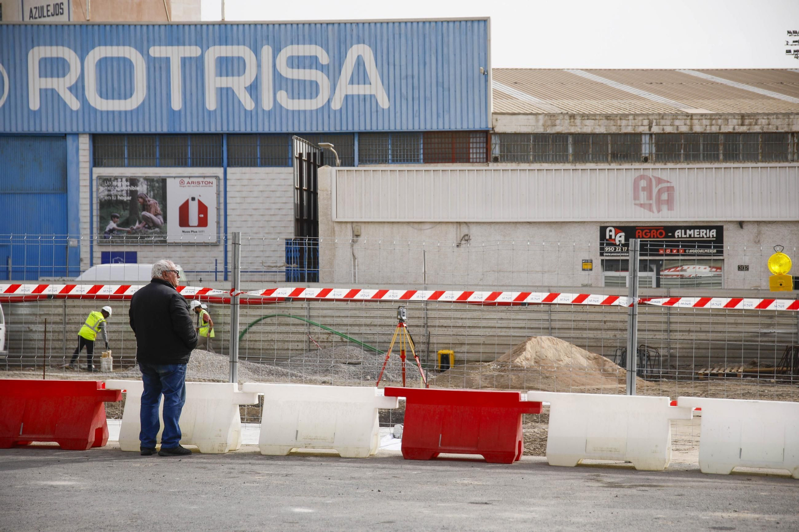 Las imágenes de las obras del puente de la autovía de Almería