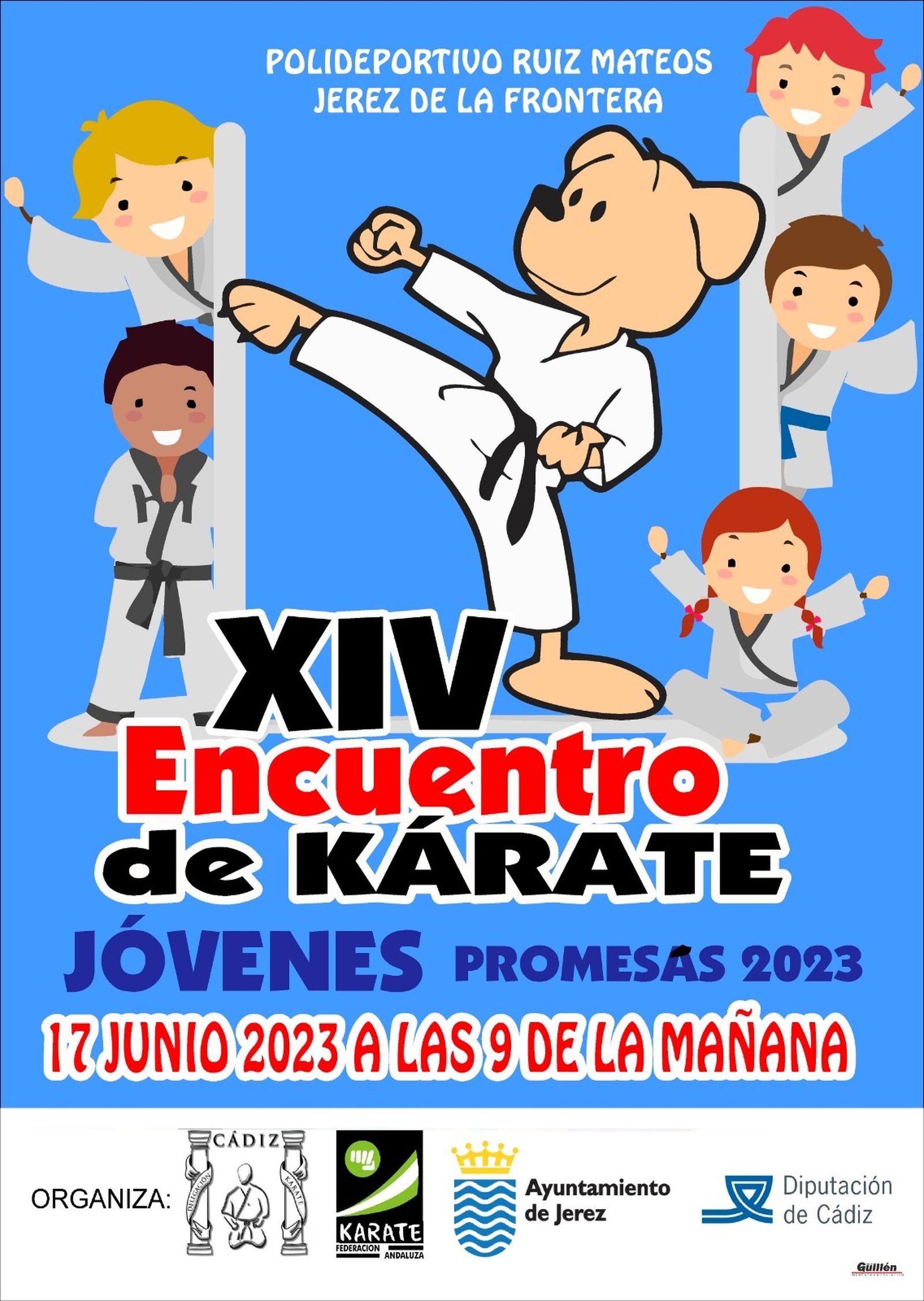 Cartel del Encuentro de Jóvenes Promesas de Kárate.